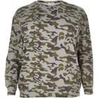 River Island Womens Plus Camo Sweatshirt