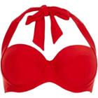 River Island Womens Plus Balconette Halter Neck Bikini Top