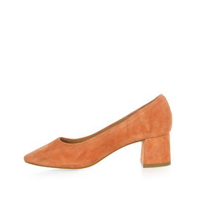 River Island Womens Suede Block Heel Glove Shoes