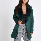 River Island Womens Petite Faux Fur Fallaway Jacket