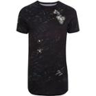 River Island Mens Scratch Floral Muscle Fit T-shirt