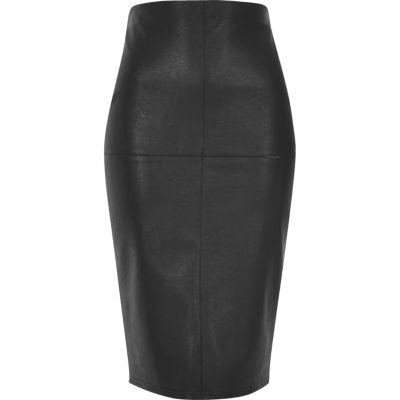 River Island Womens Stitch Detail Pencil Skirt