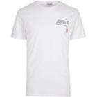 Mens Jack And Jones White Chest Print T-shirt