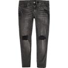 River Island Mens Ollie Ripped Knee Spray On Jeans