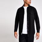 River Island Mens Long Sleeve Double Pocket Denim Shirt
