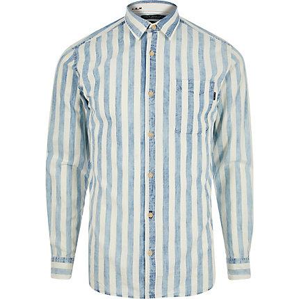 Mens Jack And Jones Stripe Slim Fit Shirt