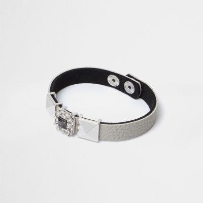 River Island Womens Rhinestone And Stud Bracelet