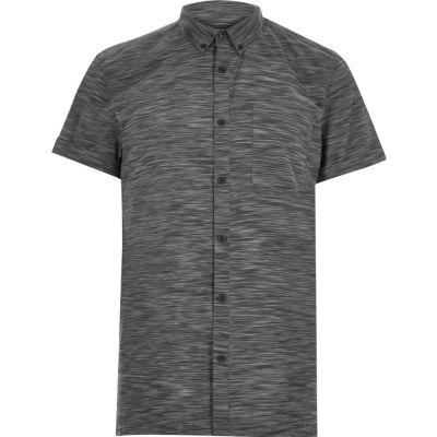 River Island Mens Space Dye Short Sleeve T-shirt