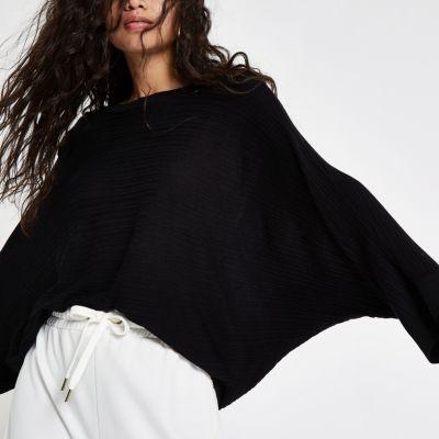 River Island Womens Knit Kimono Sleeve Top