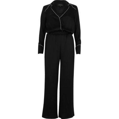 River Island Womens Satin Relaxed Jumpsuit
