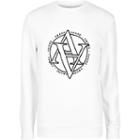 River Island Mens White 'amore' Slim Fit Sweatshirt