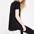 River Island Womens Pleated Loose Fit T-shirt