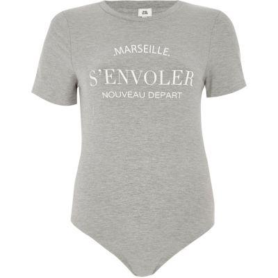 River Island Womens 'marseille' Print T-shirt Bodysuit