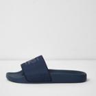 River Island Mens '92' Print Mesh Sliders