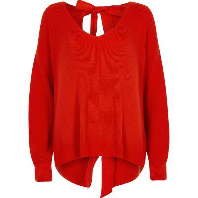 River Island Womens Tie Back Jumper