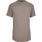 River Island Mens Waffle Crew Neck Slim Fit T-shirt