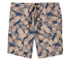 River Island Mens Pineapple Linen Blend Slim Fit Shorts