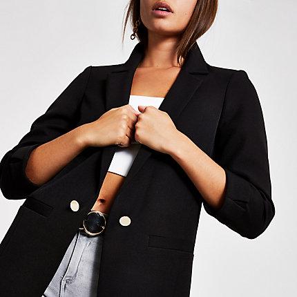 River Island Womens Turn Up Sleeve Blazer