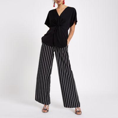 River Island Womens Satin Knot Front Shirt