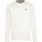 River Island Mens White Only And Sons Embroidered Sweatshirt
