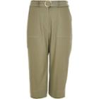 River Island Womens Plus Belted Wide Leg Trousers