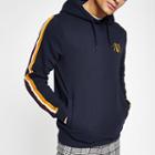 River Island Mens Slim Fit Tape Sleeve 'rvr' Hoodie