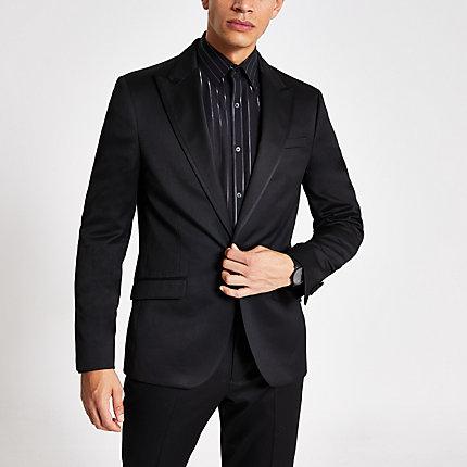 River Island Mens Skinny Fit Tux Suit Jacket