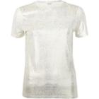 River Island Womens Gold Metallic T-shirt