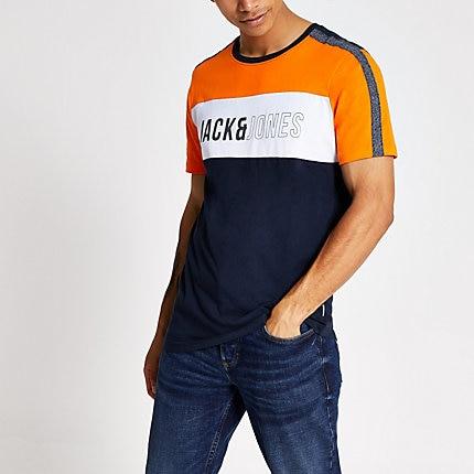 Mens Jack And Jones Blocked Slim T-shirt