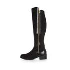 River Island Womens Croc Panel Knee High Boots