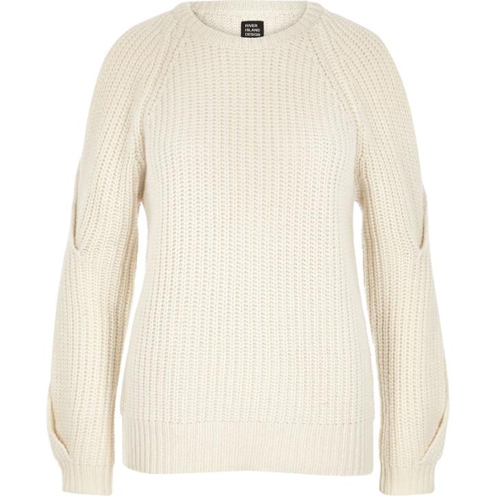 River Island Womens Design Forum Cold Shoulder Sweater