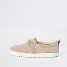 River Island Womens Snaffle Trim Slip On Trainers