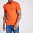 River Island Mens Muscle Fit Crew Neck T- Shirt