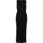 River Island Womens Sleevless Ribbed Button-up Maxi Dress