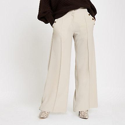 River Island Womens Button Pocket Wide Leg Trousers