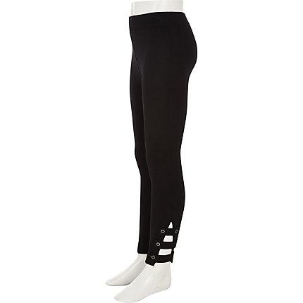 River Island Girls Ponte Ankle Tab Leggings