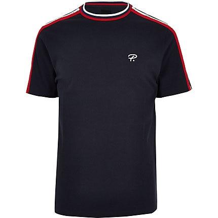 River Island Mens Big And Tall 'prolific' Tape T-shirt