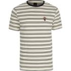 River Island Mens Slim Fit Stripe Embroidered T-shirt