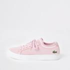 River Island Womens Lacoste La Piquee Lace-up Trainers
