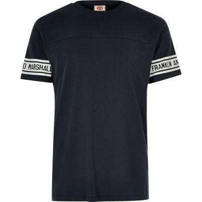 River Island Mens Franklin And Marshall Varsity T-shirt