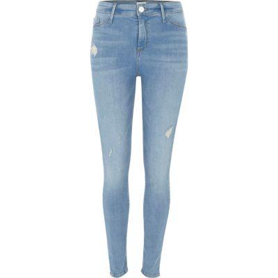 River Island Womens Molly Distressed Jeggings
