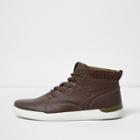 River Island Mens Hi Top Lace-up Trainers