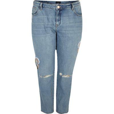 River Island Womens Plus Floral Alannah Relaxed Jeans