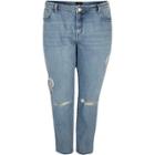 River Island Womens Plus Floral Alannah Relaxed Jeans