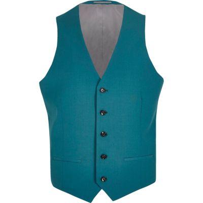 River Island Mensteal Suit Waistcoat