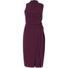 River Island Womens High Neck Sleeveless Wrap Dress