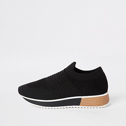 River Island Womens Knit Runner Sneakers