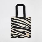 River Island Womens Zebra Print Bag For Life