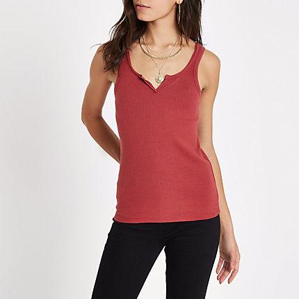 River Island Womens Rust Notch Frontk
