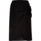 River Island Womens Plus Tie Front Pencil Skirt